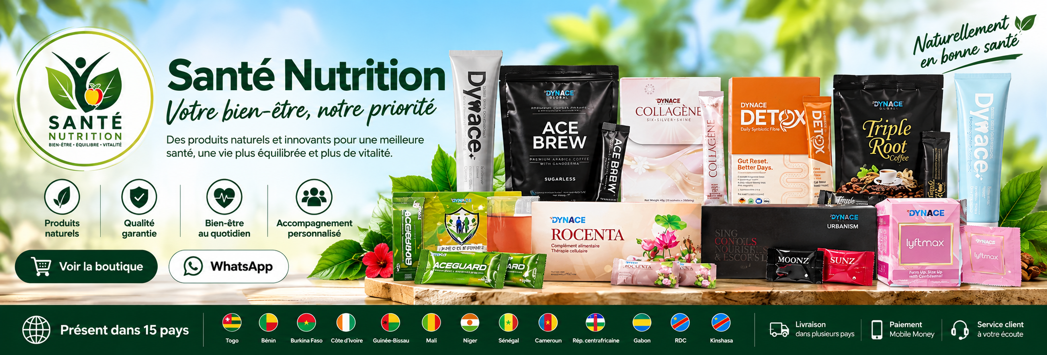Santé Nutrition — produits de nutrition et de bien-être